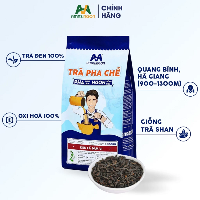 Đặc trưng nổi bật của Trà Đen Lá Đậm Vị AMAZINGON